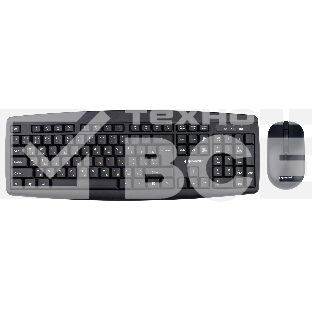 Комплект клавиатура+мышь Gembird KBS-8000 беспроводной, USB, 1600 DPI, чёрный