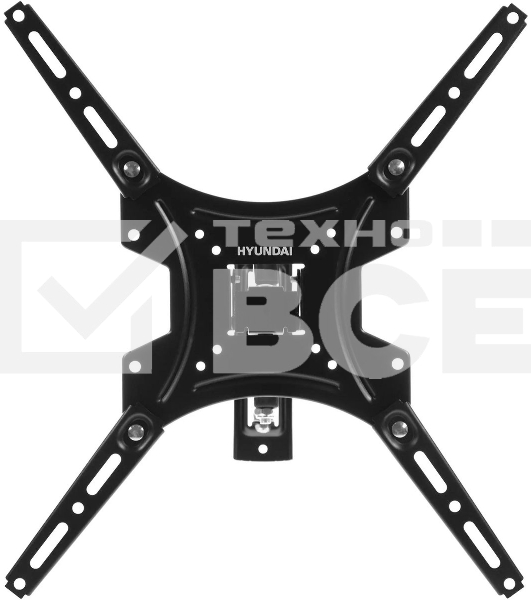 Кронштейн для телевизора Hyundai GL-N3 черный 20'-65' макс.25кг настенный поворотно-выдвижной и наклонный