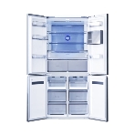 Холодильник Centek CT-1746 бежевый стекло трехкамерный 388/212л морозилка снизу, No Frost, Side by Side, фото3