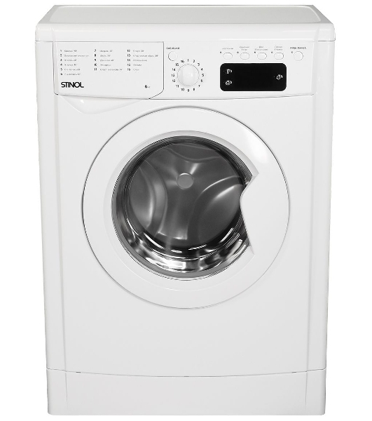 Стиральная машина Stinol WSTS 610 E белый, загрузка фронтальная 6 кг, 1000 об/мин, класс A