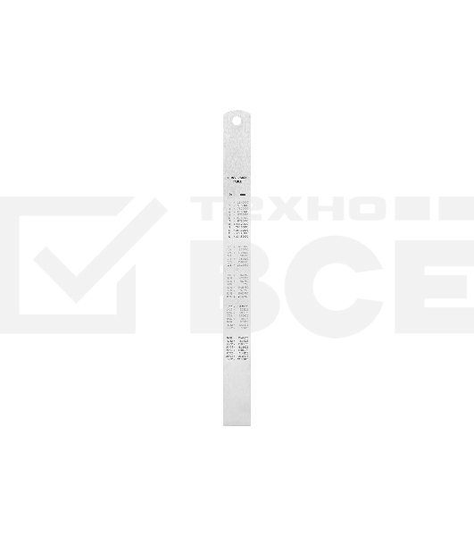 Линейка стальная Deli DL8030Y 300мм Нержавеющая сталь