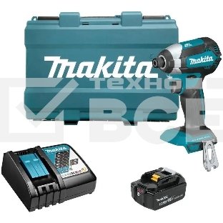 Шуруповерт Makita DTD153RT, Аккумуляторная, 18В, Ударный, Кейс
