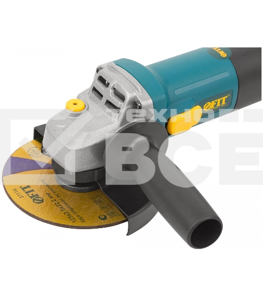 Углошлифовальная машина FIT AG-125/903, 900 Вт, 11000 об/мин, КлК 125 мм, 1,9 кг, армир. ротор, мал., рез. накл., коробка