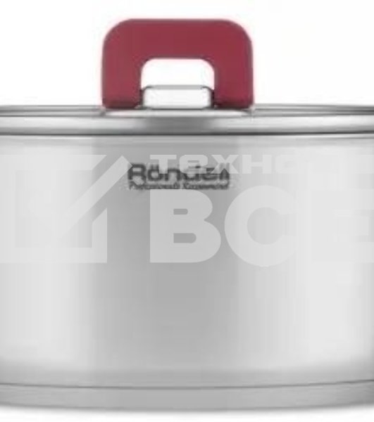 Набор 8 предметов Rondell RDS-1662, Кастрюли с/кр 20 см (3,0 л), 24 см (5,6 л), ковш с/кр 16 см (1,4 л), сотейник б/кр 2