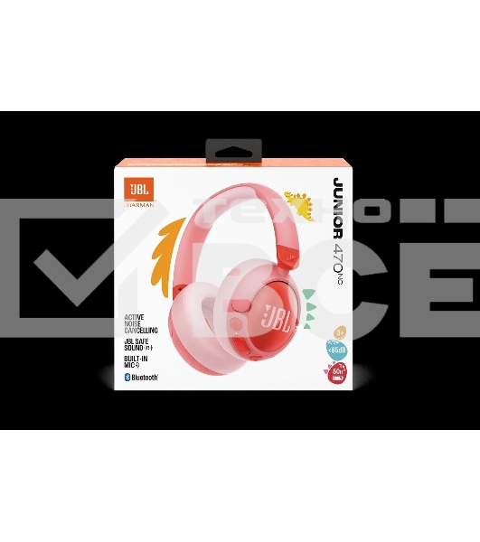 Наушники беспроводные детские JBL JR470NC розовый
