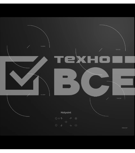 Встраиваемая индукционная варочная панель Hotpoint HQ 1460S NE, Черный