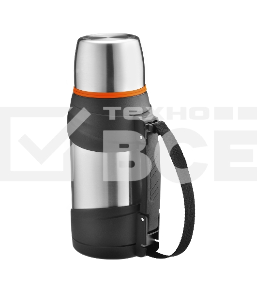 Термос LARA LR04-60 1,3 л, нержавеющая сталь, пищевой нейлон, пластмасса, силикон