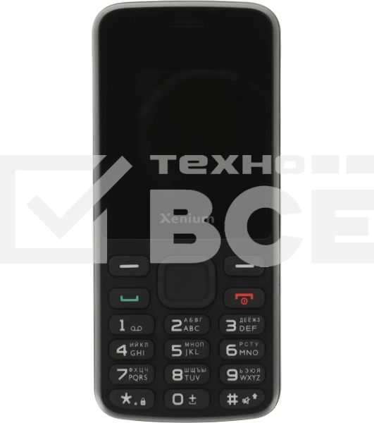 Мобильный телефон Xenium X175 черный моноблок 2Sim 1.8' 128x160 Nucleus GSM900/1800 MP3 FM