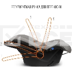Автокресло ZLATEK KRES4039 Колибри Lux гр.0+, св.серый, фото4