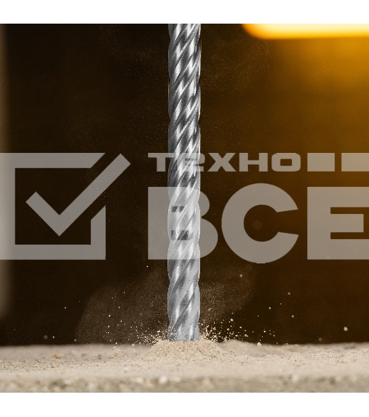 Бур по бетону Denzel цельная крестовая пластина, 12x315 мм, SDS PLUS