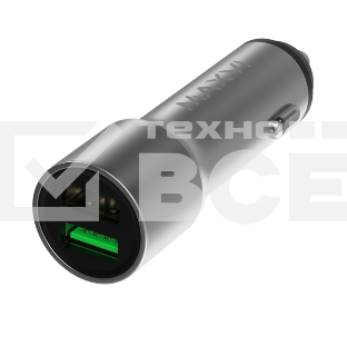 Автомобильное зарядное устройство Maxvi CCM-M242 metallic silver 2.4A 2xUSB