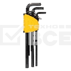 Набор шестигранных ключей сверхдлинных Deli DL231309H 9 шт Материал CR-V. Спецификация: 1,5,2,2,5,3,4,5,6,8,10мм, пластиковый держатель, фото 1