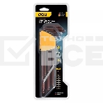 Ключ Deli Набор шестигранных ключей с шаром сверхдлинных Deli DL230809G 9 шт Cr-V, размеры 1,5,2,2,5,3,4,5,6,8,10мм, пластиковый держатель, фото2