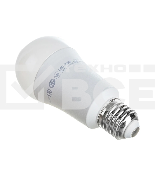 Лампа светодиодная IEK LLE-A60-20-230-40-E27 ECO A60 20 Вт грушевидная 230В 4000К E27