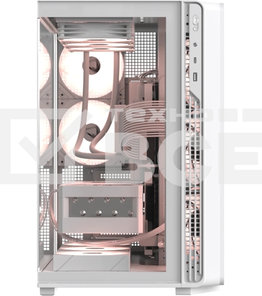 Компьютерный корпус Formula V Line Crystal Z7 PA White, ATX, TYPE-C*1, USB3.0*1, Front+Side Glass, SIDE 3x PERFORMANCE ARGB, REAR 2x PERFORMANCE ARGB