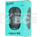 Мышь беспроводная Logitech M220 SILENT черный/серый, 1000 dpi, радиоканал, USB, кнопки - 3, фото2