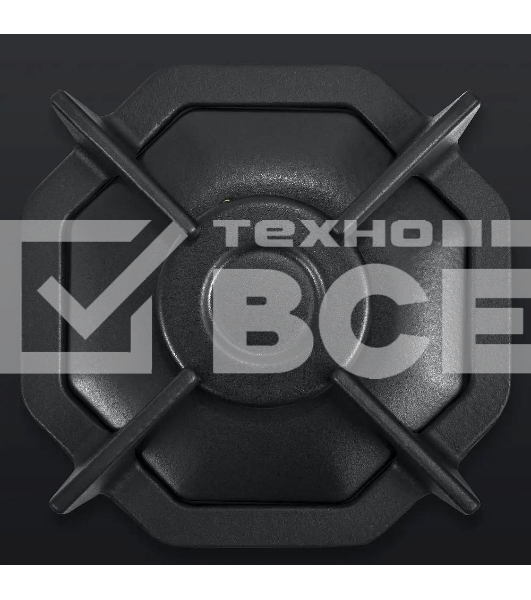 Газовая варочная панель Maunfeld EGHG.64.2CB/G, 4 конфорки, закаленное стекло, черный