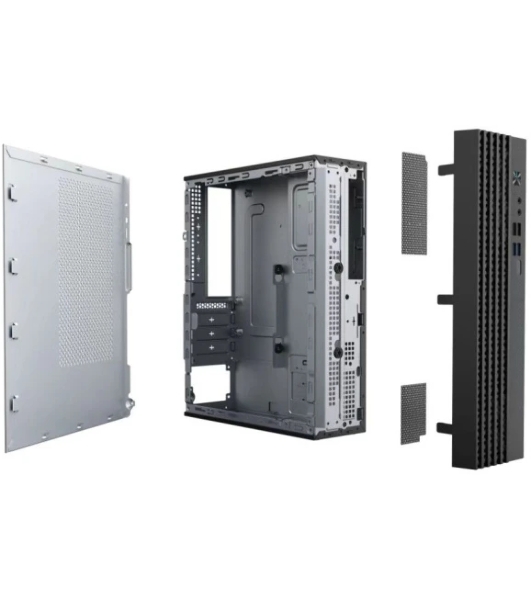 Корпус mATX Eurocase A001 черный, ABS пластик, 2*USB2.0, 2*USB3.0, HD AUDIO