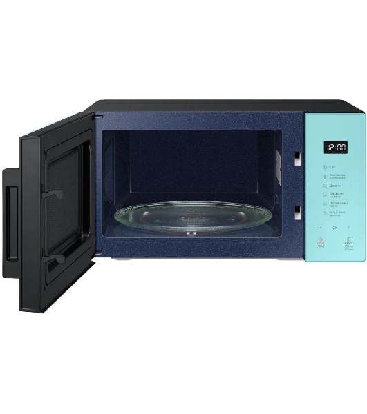 Микроволновая печь Samsung MS23T5018AN/BW голубой, 23 л, 800 Вт, переключатели - сенсор