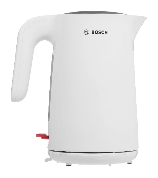 Электрочайник Bosch TWK2M161 белый, 1.7 л, 2400 Вт, скрытый нагревательный элемент
