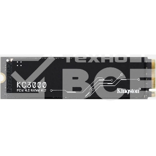 Накопитель SSD Kingston KC3000, 4Tb, PCIe 4.0 x4, M.2 2280, NVMe, R/W 7000/7000, с радиатором