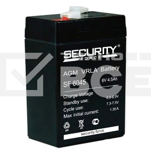 Батарея Delta Security Force SF 6045 (6V 4.5Ah)