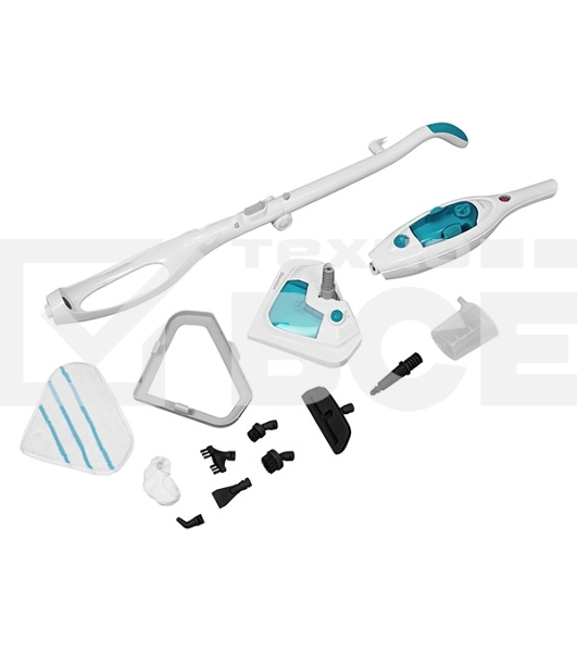 Паровая швабра Blackton Bt SM1115 White-turquoise, Мощность 1300 Вт, 2 в 1. Вертикальная и компактная, Давление 1 бар, Резервуар для воды 300 мл, Резервуар для моющего средства 180 мл Время неприрывной работы до 20 минут, Быстрая и эффективная очистка все
