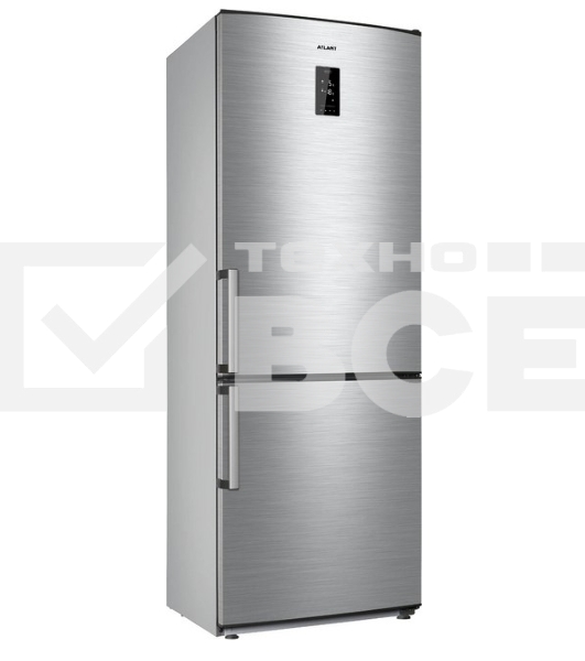 Холодильник Atlant ХМ-4524-040-ND нержавеющая сталь двухкамерный 271/100л морозилка снизу, No Frost