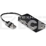 Разветвитель USB 2.0 Buro BU-HUB4-U2.0-Slim 4порт. черный, фото3