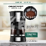 Кофеварка капельная Centek CT-1149 черный/сталь, исп. кофе - молотый, 1.2 л, 980 Вт., фото7