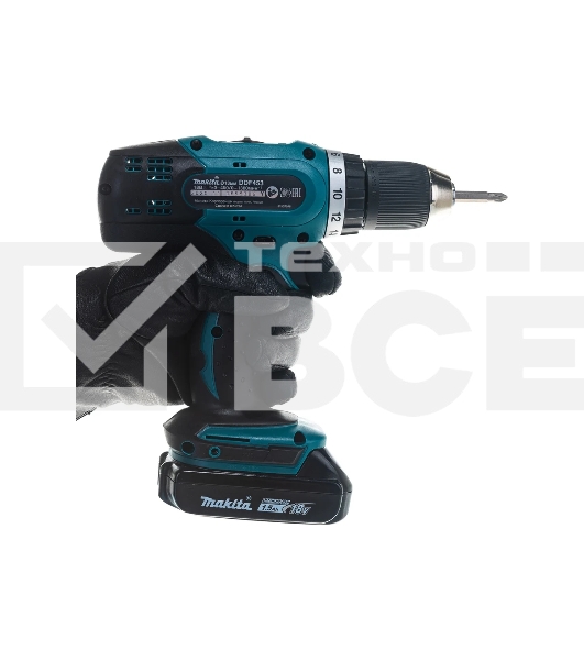 Дрель акк. MAKITA DDF453SYX5 (190497)18В 1х1.5Ач Li-ion БЗП