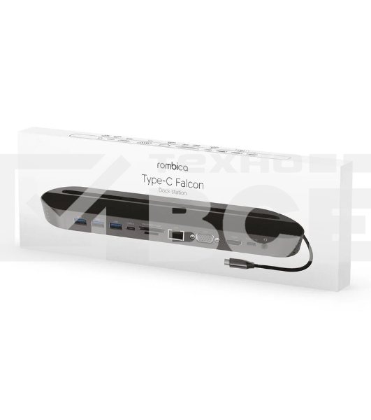 Концентратор USB-C FALCON BLACK TC-00257 ROMBICA