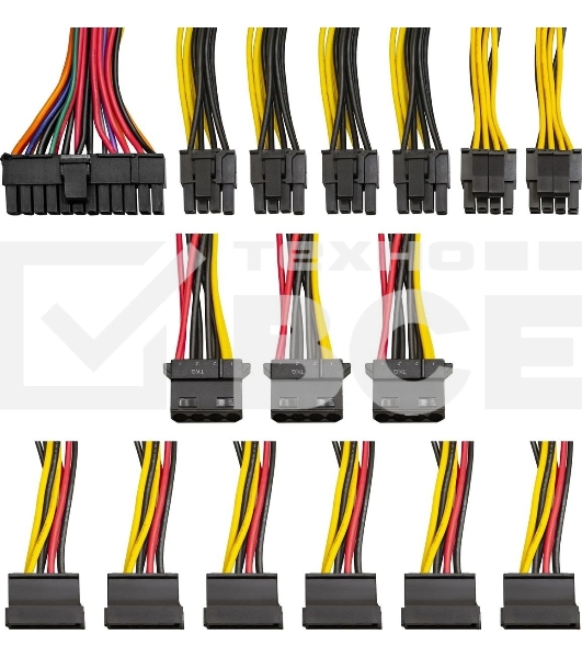 Блок питания ExeGate 750PPE, 750W, (ATX, APFC, SC, КПД 80% (80 PLUS), 12cm fan, 24pin, 2x(4+4)pin, 4xPCI-E, 6xSATA, 3xIDE, black, кабель 220V 1,8м с защитой от выдергивания)