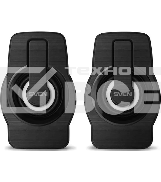 Колонки чёрные Sven 255 (2x3W, RGB подсветка, USB)