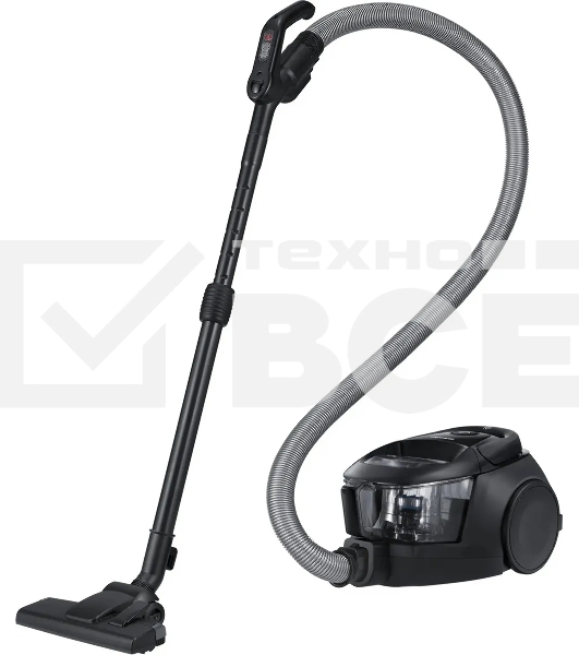 Пылесос Samsung VC18M31C0HG/EV черный, 380/1800 Вт, уборка сухая, пылесборник контейнер 2 л