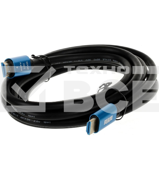 Кабель аудио-видео Premier 11242 HDMI (m)/HDMI (m) 3м. позолоч. конт. черный