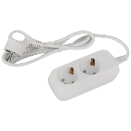 Удлинитель электрический ЭРА UDL-10-215-E Greenline 2 розетки с заземлением 1,5м ПВС 3x0.75мм2, фото 1