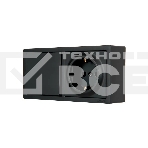 Блок выключатель 1-клав. и розетка 1-местн с заземл. LETO черн. бархат горизонталь LEZARD 752-4200-170BAP, фото 1