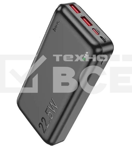 Портативный аккумулятор Hoco J101A Astute 20000mAh 22.5W 3A черный (82496)