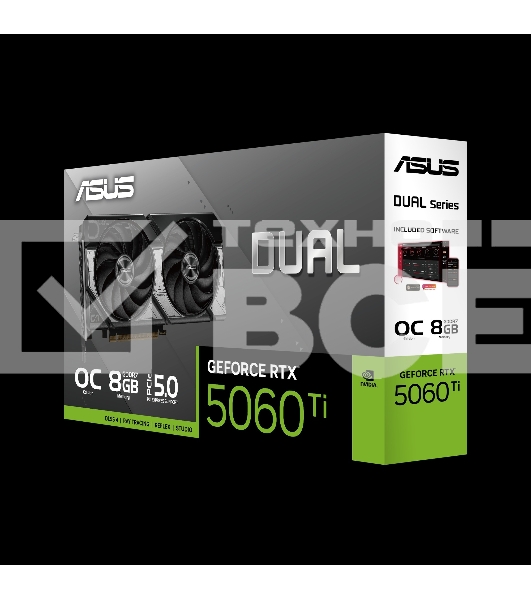 Видеокарта ASUS RTX5060Ti DUAL OC 8GB GDDR7 128bit 3xDP HDMI 2FAN RTL [DUAL-RTX5060TI-O8G]
