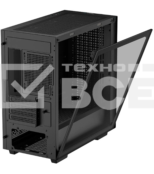 Компьютерный корпус Deepcool CH370 черный без БП mATX 1x120мм 1xUSB 2.0 1xUSB 3.0 audio bott PSU