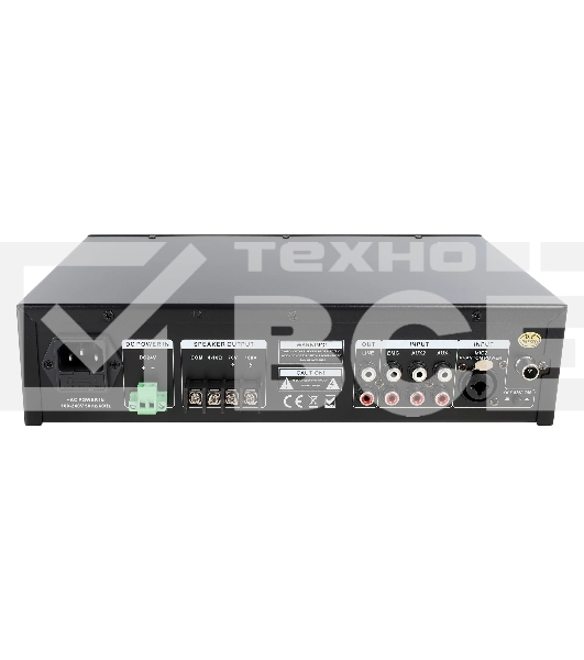 Микшер-усилитель Intrend ITMXAMP-120MT MP3, FM тюнер, USB, Bluetooth, 2хMic/3хLine входы, 1хLine выход,120 Вт, 4/8Ом/100V, IR-пульт в комплекте