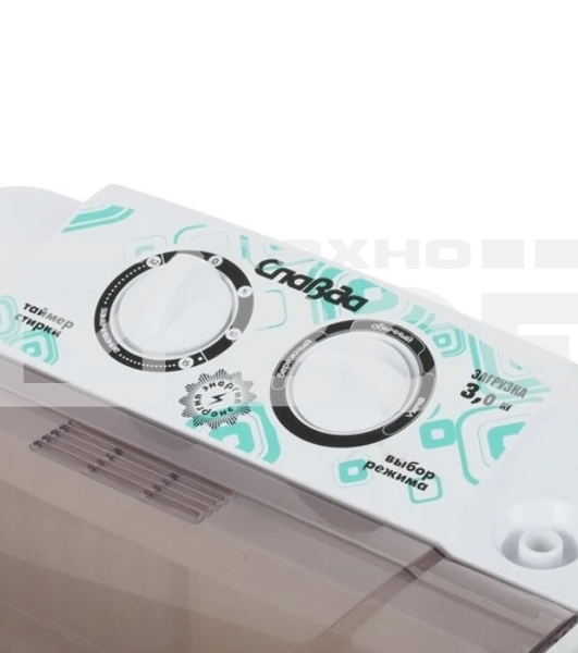 Стиральная машина Славда WS-30T/ЕТ белая, загрузка вертикальная 3кг, класс: C