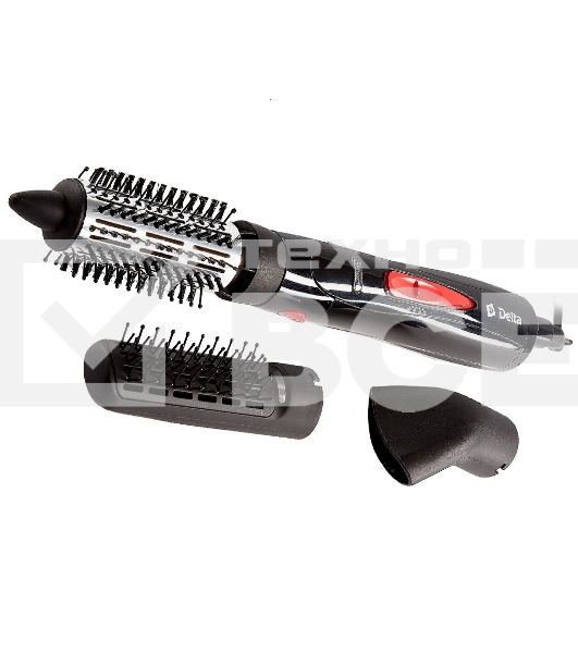 Фен-щетка Delta DL-0432R черный с розовым