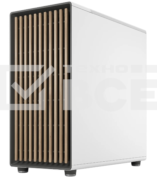 Компьютерный корпус без блока питания Fractal Design North XL, Full-Tower, 3x140мм, 2xUSB-A 3.2 + 1xUSB 3.2 Type-C E-ATX, ATX, mATX, mITX Wood panel, Chalk белый