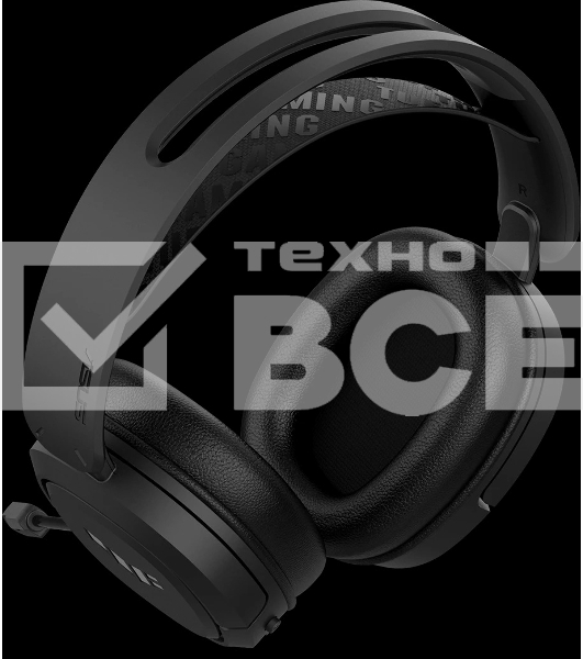 Игровые наушники ASUS TUF Gaming H1 WL черные (2.4 ГГц, 7.1 виртуально, 40мм, неодимовые магниты, 32 Ом, 20~20000 Гц, микрофон, USB-C, PC, Mac, PS4, Nintendo Switch, Xbox One, 90YH0391-B3UA00)