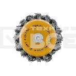 Щетка для дрели Denzel 65 мм, чашка, со шпилькой, нержавеющая крученая проволока, фото5