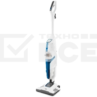 Пылесос вертикальный паровой Kitfort KT-556 белый, питание от сети, 1700 Вт, уборка сухая/паром, пылесборник 0.4 л