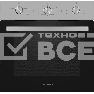 Шкаф духовой электрический Maunfeld AEOC6040S, 60л, дверца с 3 стеклами, нержавеющая сталь