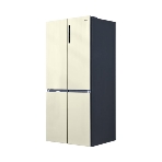 Холодильник Centek CT-1746 бежевый стекло трехкамерный 388/212л морозилка снизу, No Frost, Side by Side, фото4